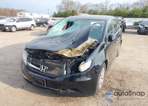 2015 Honda Odyssey Ex-L from USA, damaged, VIN 5FNRL5H60FB085047